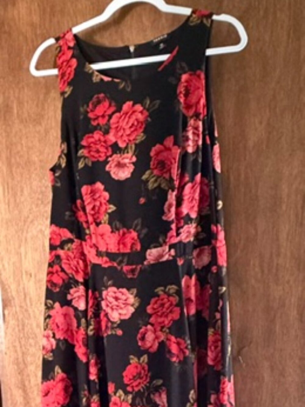 Black and Red Floral Dress